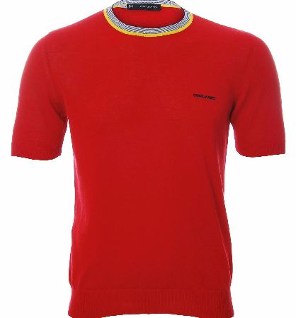 DSQUARED2 knitted Crew Neck Top In Red
