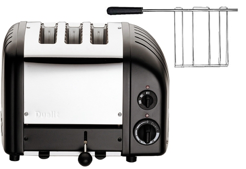 2 1 Combi Black Toaster