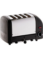 4 Slice Metallic Charcoal Toaster