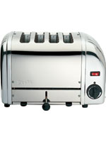 4 Slice Polished Stainless Steel Toaster