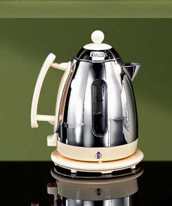 Stainless Steel and Cream Jug Kettle