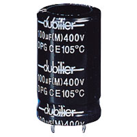 Dubilier 2200U 100V 105 DEG C CAPACITOR (RC)