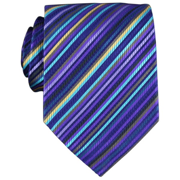 Celeste Platinum Stripe Tie by