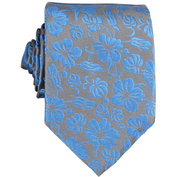 Gunmetal Canberra Floral Tie by