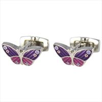 Loganberry Cut Out Butterfly Cufflinks by