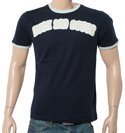Navy T-Shirt with Light Blue Logo