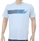 Sky Blue T-Shirt with Velour Design