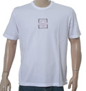 White T-Shirt with Sewn Logo