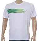 White T-Shirt with Velour Design