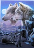 Dufex Craft Products Dufex postcard, picture print, topper - Howling Wolf Cub