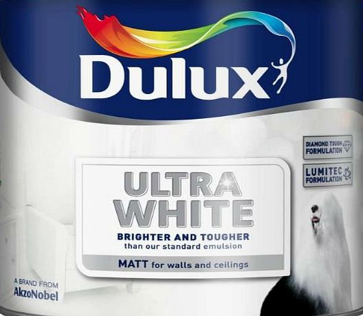 Dulux Matt Emulsion Paint Ultra White 2.5L