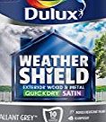 Dulux Weather Shield Quick Dry Satin Paint, 750 ml - Gallant Grey