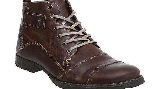 Dune Simon Leather Lace Up Boots