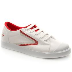 Dunlop Male 1987 Flash Too Fabric Upper in White and Red