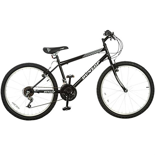 Dunlop Unisex Decade Mountain Bike Cycle Bicycle 24`` Alloy Wheels 18 Speed