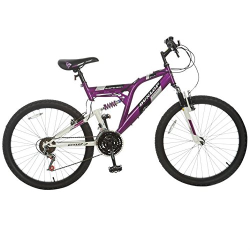 Dunlop Womenss Ladies Mountain Bike Cycle Bicycle 24`` Wheels 18 Speed