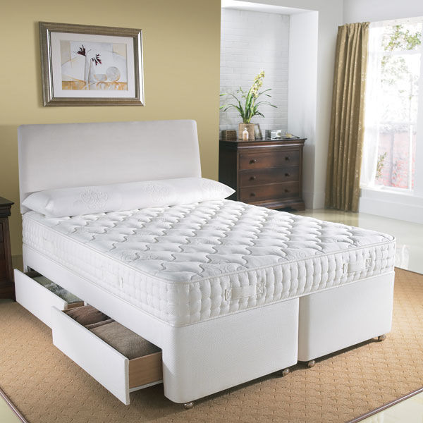 Dunlopillo Beds Orchid-Celeste 4ft 6 Double Divan Bed