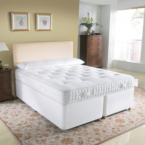 Dunlopillo Luxury Latex Beds The Orchid 4FT 6 Divan Bed