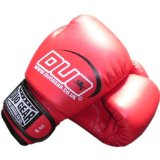 10oz RED DUO A/L Muay Thai Kickboxing Boxing Gloves