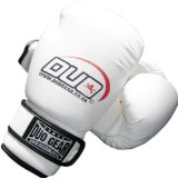 DUO GEAR 16oz WHITE DUO A/L Muay Thai Kickboxing Boxing Gloves