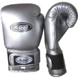 8oz MET SILVER DUO Muay Thai Kickboxing Boxing Gloves