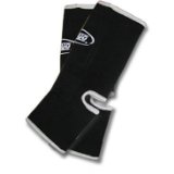L BLACK DUO Muay Thai Kickboxing Ankle Support Anklets