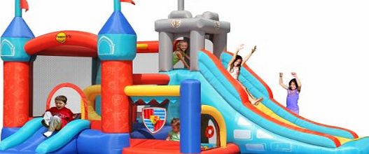 Duplay Mega 13 in 1 Kids Medieval Bouncy Castle Play Centre - 13 Features - The Ultimate Childrens Inflatable