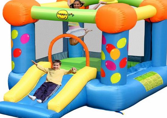 Duplay Party Slide and Hoop Bouncy Castle with Slide 9070 model By Duplay The No.1 Supplier Of Bouncy Castl