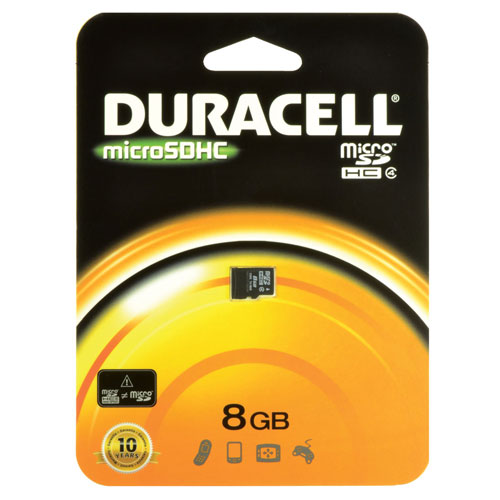 Duracell 8GB Micro Secure Digital Card