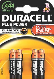 Duracell, 1228[^]58374 AAA Batteries 4 Pack 58374
