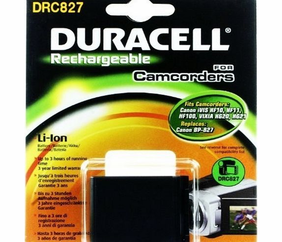 Duracell Camcorder Battery 7.4v 2700mAh 20.0Wh