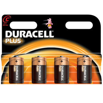 Duracell Plus C x 4 Batteries