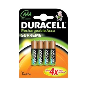 Duracell Rechargeable Supreme 1000mAh AAA