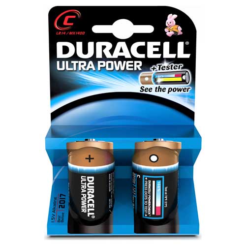 Ultra Power C Cell Batteries Pack of 2