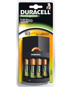 Duracell Value Battery Charger with 2xAA and