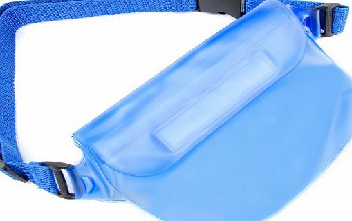 Blue Travel Digital Camera Waterproof Waist Bag / Carrier Pouch for AIPTEX SportyCam Z3, Car Camcorder X5, Panasonic v110, HC-X920, HC-V720 amp; HC-V520 Camcorder Classic 1080 pixels Optic