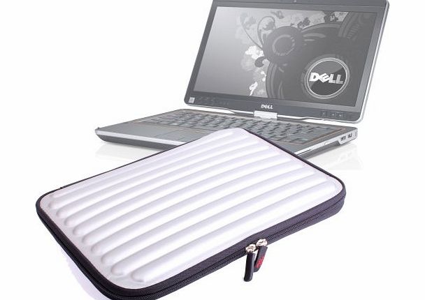 DURAGADGET Durable Impact Resistant Protective Silver Memory Foam Laptop Case For Dell Latitude 13.3``, XPS Duo 12 amp; XPS 13 Ultrabook