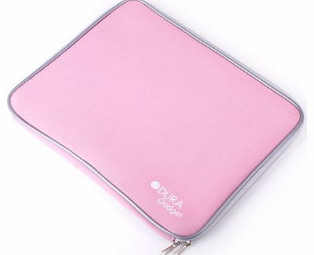 DURAGADGET Pink Travel Ready Durable Neoprene Sleeve With Dual Zips For Boogie Board LCD Writing Tablet, Boogie