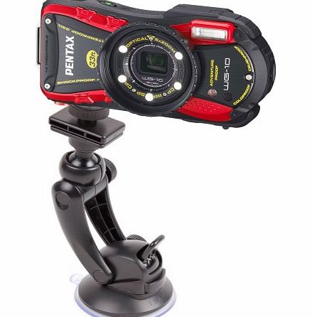 DURAGADGET Shake-Proof Universal Camera Windscreen Mount for Pentax Optio WG-1, WG-2, WG-3, Ricoh WG-4, WG-10 amp; WG-20 (including all GPS Variants)