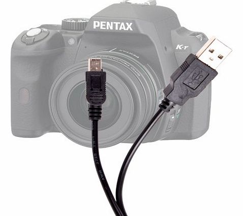DURAGADGET USB Digital SLR Camera Data Sync Cable For Pentax K-r, K-5, K-7, K-x By DURAGADGET
