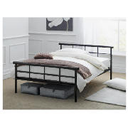 durban Double bed, black finish, with Brook