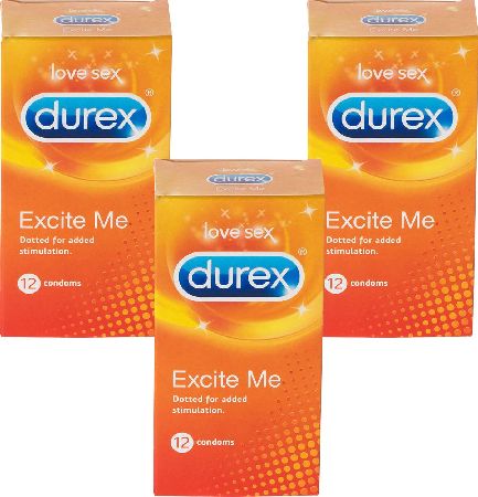 Durex, 2102[^]0107354 Excite Me - 36 Condoms