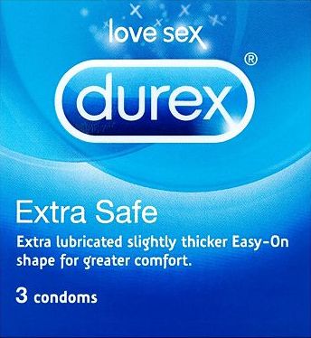 Durex, 2041[^]10016180 Extra Safe condoms - 3 Condoms 10016180