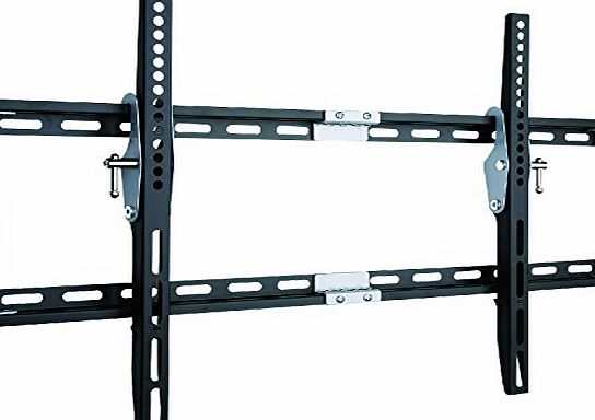 Duronic TVB777 Heavy Duty Adjustable Black Wall Bracket For Plasma, LCD, LED Screens For 33`` - 60`` Wide Screens With Tilt down. VESA 200X200, 400X400, 600X400