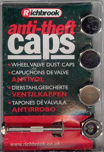 Dust Caps Silver Locking Dust Caps