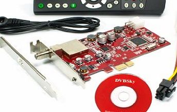DVBSky S950 PCIe card (low profile) with 1x DVB-S2 tuner, CD with windows software