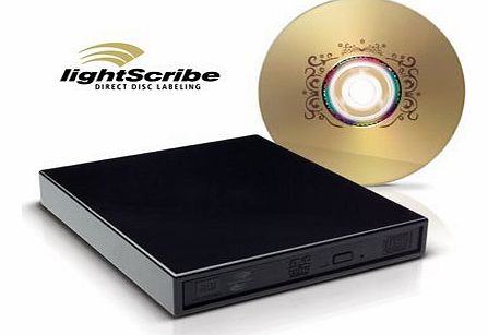 USB 2.0 External DVD RW CD RW LIGHTSCRIBE Burner Drive For Netbook / PC /Laptop / and Mac