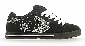 DVS Monument Skate Shoe - Black/Bandana Print