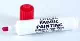DYLON International Ltd Red Dylon Fabric Painting Pen with Broad Nib