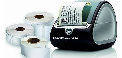 Dymo Labelwriter 450 with Assorted Label Rolls x3